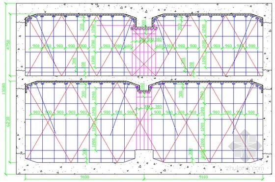 碗扣式模板支架CAD图资料下载-[广东]车站工程主体结构模板支架施工方案（碗扣式钢管脚手架）