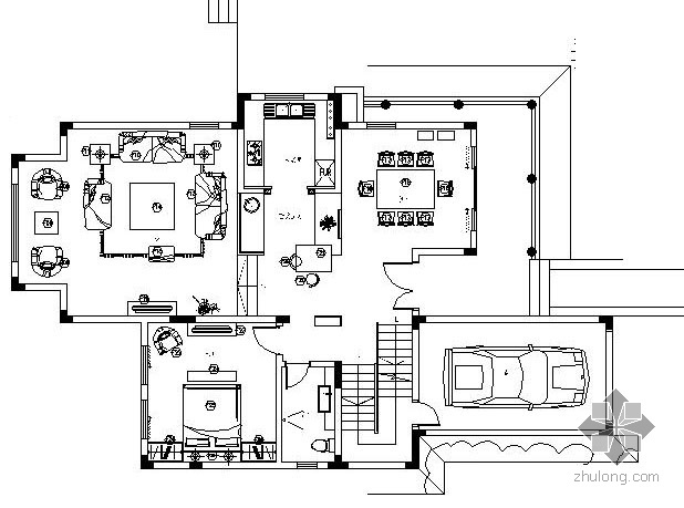 客房样板房精装修资料下载-[重庆]精装别墅样板间施工图