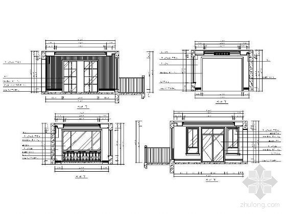 别墅衣柜设计图CAD资料下载-别墅餐厅立面设计图