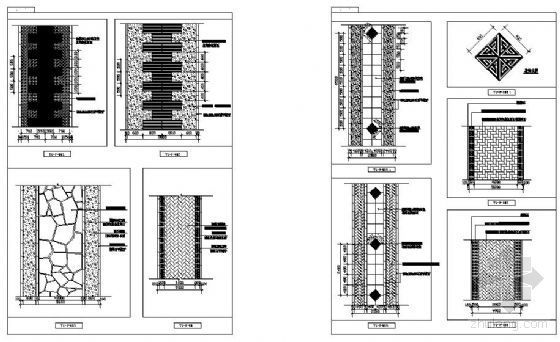 中式铺装样式施工图资料下载-经典园路铺装样式图集