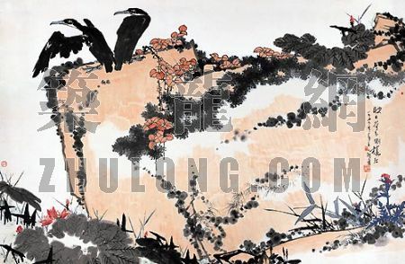 北京西钓鱼台塔楼资料下载-钓鱼台国宾馆收藏的八幅国画4