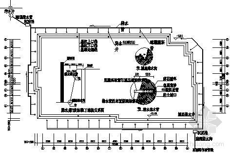 基坑排水平面布置图资料下载-北京市某工程雨季排水平面布置图