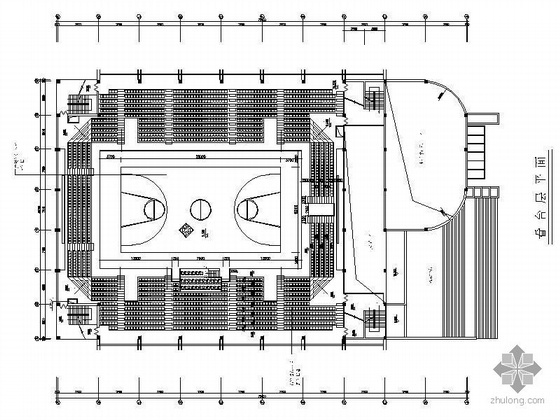 体育馆装饰吊顶施工方案资料下载-[山西]某大学体育馆装修图