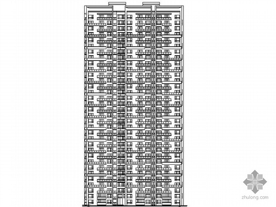 十层住宅建筑资料下载-某三十三层住宅设计方案（D栋）