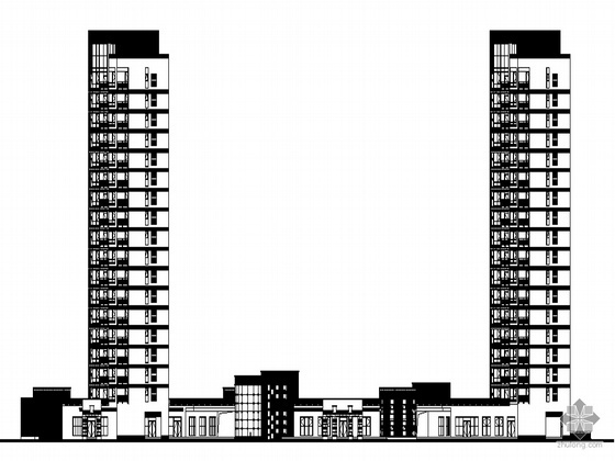 四层框架结构建筑知名企业资料下载-[长春]某知名企业设计上东区一期21、22、23号商业住宅楼建筑施工图