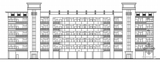 某学校教学楼建施资料下载-[广西南宁]某中学六层教学楼建筑施工图