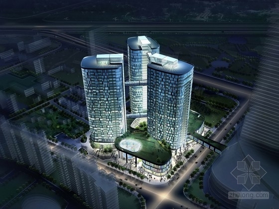 25层酒店建筑资料下载-[上海]31层玻璃幕墙星级酒店建筑设计方案（含cad）