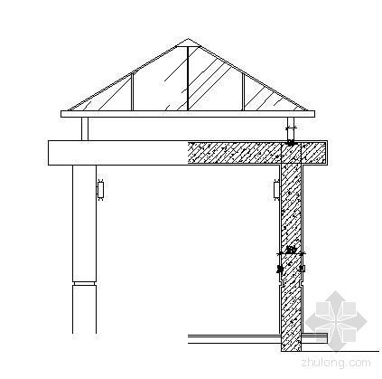 四角凉亭施工大样图-2