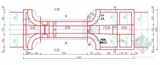 高标准农田建设示范工程设计图（含水闸 平板桥 过水涵洞）-平面图 