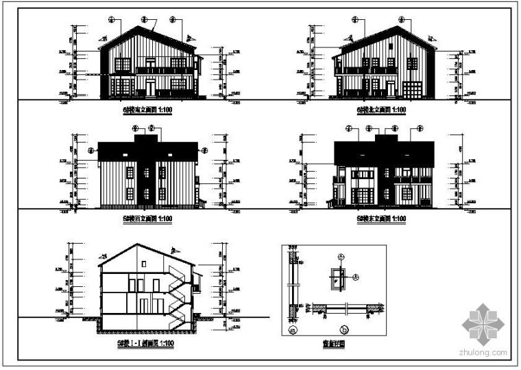 砖混结构建筑结构设计资料下载-某砖混别墅建筑结构设计图