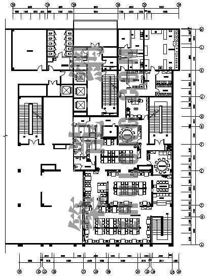 装修餐厅CAD图资料下载-西安某餐厅装修图