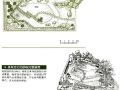 具有变化的日式风景庭院设计图