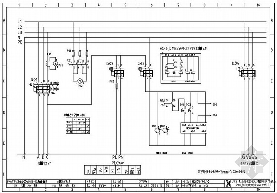 高压电机控制柜原理图资料下载-多点控制电机原理图