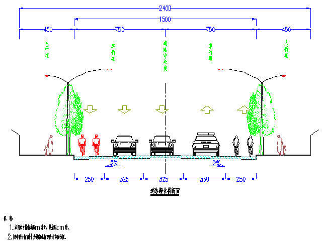 道路高程设计图资料下载-[上海]24m宽城市支路道路及雨污水设计图32张（含标志标线）