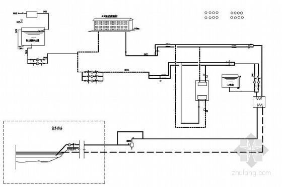 热泵流程图资料下载-某度假村水源热泵工艺流程图