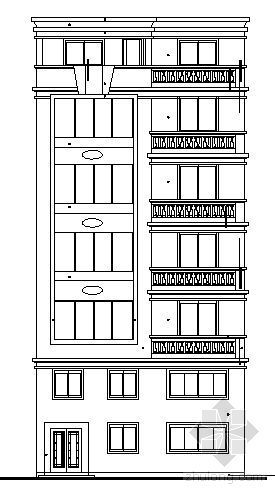 私人住宅建筑方案资料下载-某五层私人住宅建筑方案图