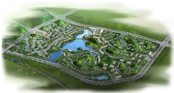 奥雅居住区设计案例资料下载-湖南居住区景观概念性设计（一）