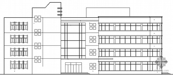 综合服务楼建筑设计资料下载-某四层综合服务楼建筑施工图