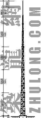 8米高广告围挡施工图纸资料下载-25米高独立避雷针施工图纸