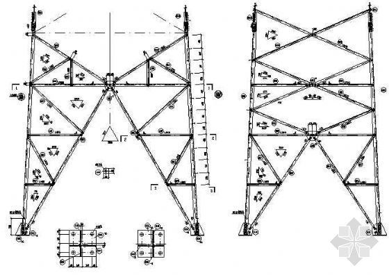 东京铁塔资料下载-送电线路铁塔通用设计之7811铁塔全套结构图