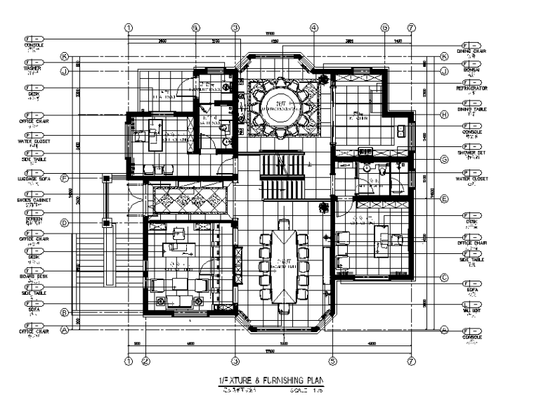 庭院设计cad图效果图资料下载-[安徽]现代别墅设计CAD施工图（含效果图）