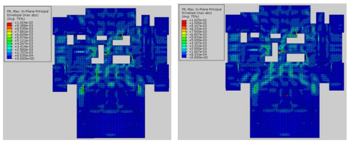 楼板中大震应力分析资料下载-珠江新城酒店大震弹塑性分析
