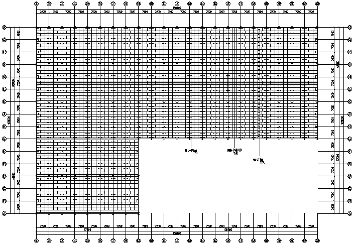 158X105m门式刚架钢结构厂房施工图（CAD，7张）_2