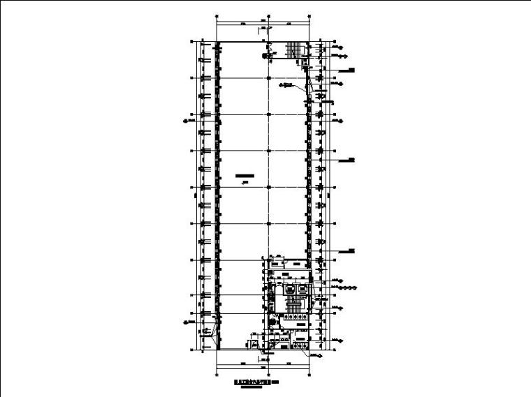 [广州]高层现代风格仓库中心及员工宿舍建筑施工图（含水暖电）-高层现代风格仓库中心及员工宿舍建筑