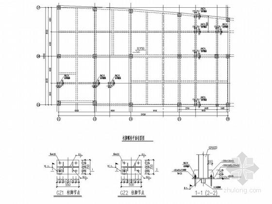 夹层钢结构设计图纸资料下载-哇哇叫餐厅夹层钢平台结构施工图
