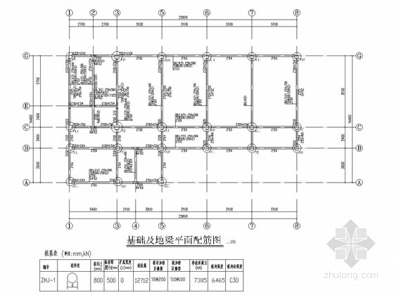 五层框架教学楼施工图资料下载-[重庆]五层框架结构中学校教学楼结构施工图