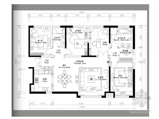 欧式家装设计方案资料下载-[天津]欧式文化品质感样板间概念设计方案（含效果图）