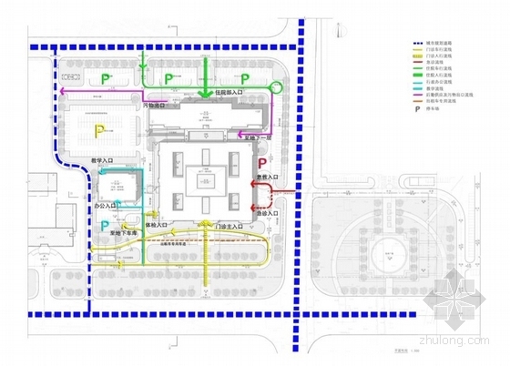 [大连]新建古典风格附属医院建筑设计方案文本（含教学楼）-新建古典风格附属医院建筑规划图