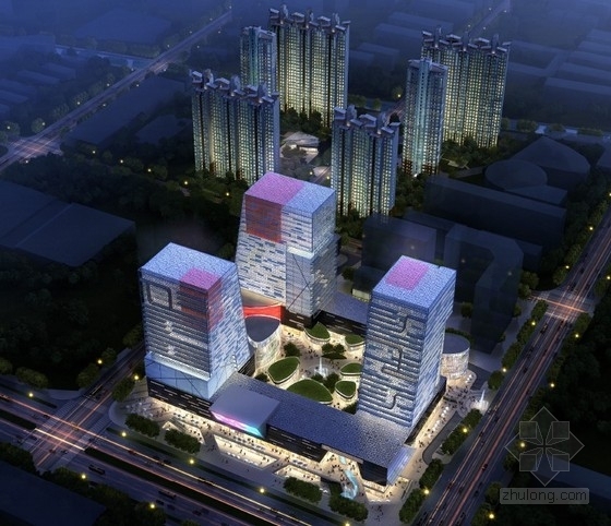 河南超高层方案资料下载-[河南]超高层城市综合体建筑设计方案文本(两个方案)