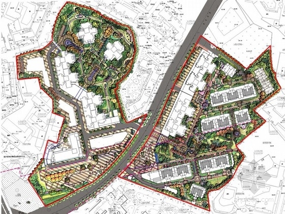 成都市居住区规划设计资料下载-[成都]简洁舒适居住区景观规划设计方案