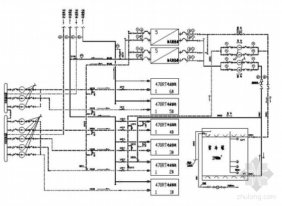 电力管道施工流程图资料下载-水蓄冷管道及流程图