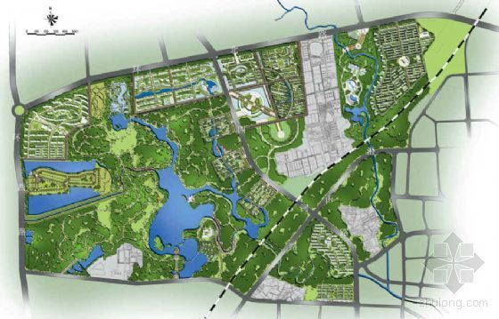 城市综合性公园主题资料下载-安徽合肥综合性公园景观设计方案