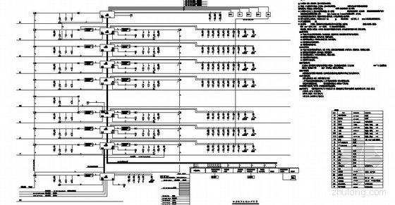 八层教学楼设计资料下载-某八层病房楼消防电气图