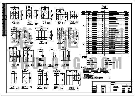 门窗大样cad资料下载-门窗大样