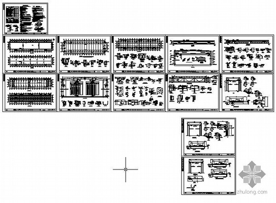 带吊车钢结构结构图资料下载-浙江某带吊车钢结构车间全套图