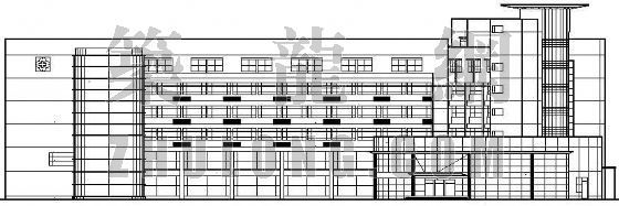 综合医院建筑施工图CAD资料下载-某地第二医院综合楼建筑施工图