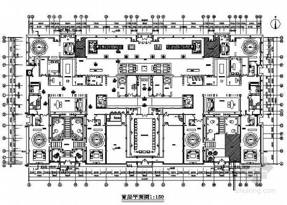 中式庭院会所su资料下载-[北京]某闽商中式风会所室内装修图（含效果）