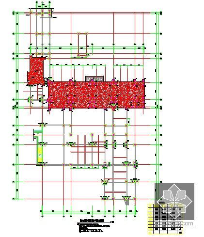 [南京]保障房项目建筑安装工程招标控制价实例(4个标段 含图纸)-桩位平面布置图