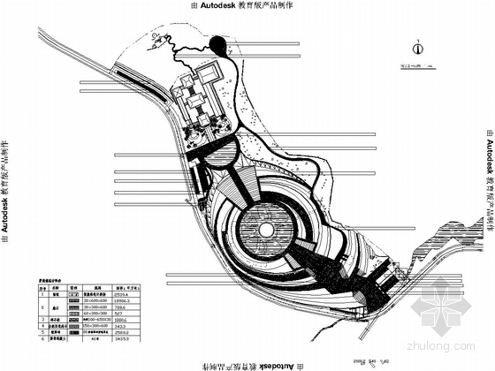 [长沙]湘军文化园景观工程施工图-铺装平面图