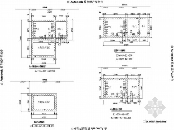 [重庆]2015年设计城市地下综合管廊图集全套392张（给排水电力照明通信天然气）-综合管廊标准横断面 