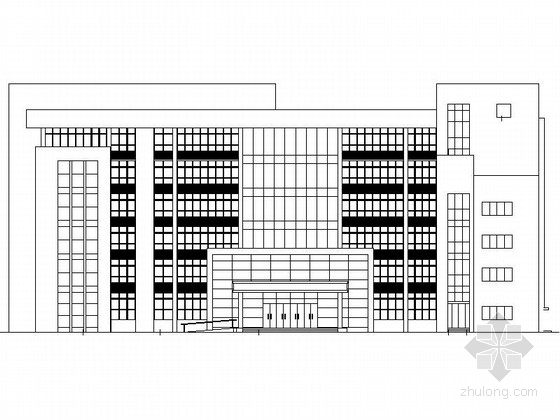 室内服务大厅设计施工图资料下载-[安徽]3层医疗中心建筑设计施工图