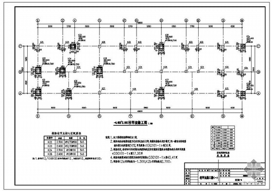 [甘肃]某带六级人防地下室六层框架住宅结构设计图- 