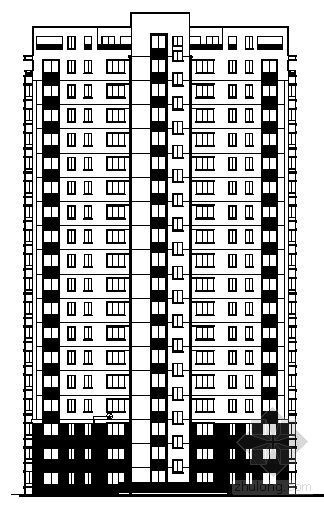 6层住宅楼建筑方案图资料下载-某十八层住宅楼建筑方案图