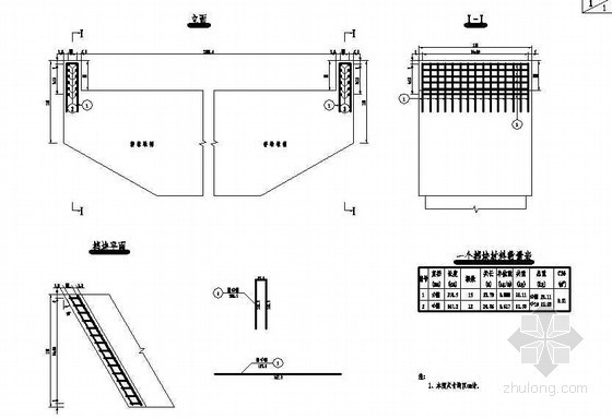桥墩桩基钢筋设计资料下载-20m预应力空心板简支梁桥墩挡块钢筋构造节点详图设计