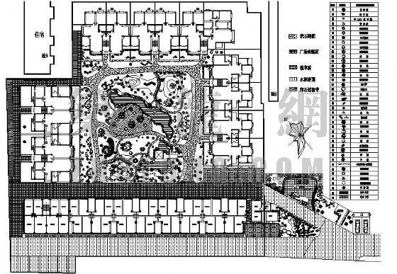 小区室外绿化景观图资料下载-昆明某小区绿化景观平面图