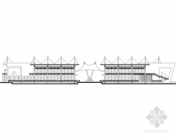 河北石家庄蓝郡会所资料下载-[石家庄]某二层现代型会所建筑方案图